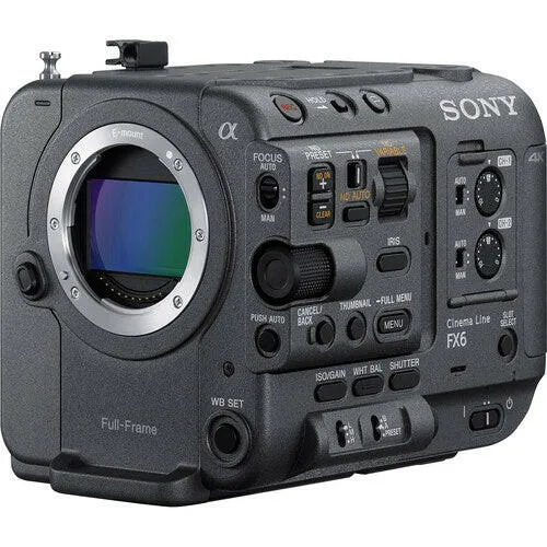 Sony FX6 Full-Frame Cinema Camera - Body Only