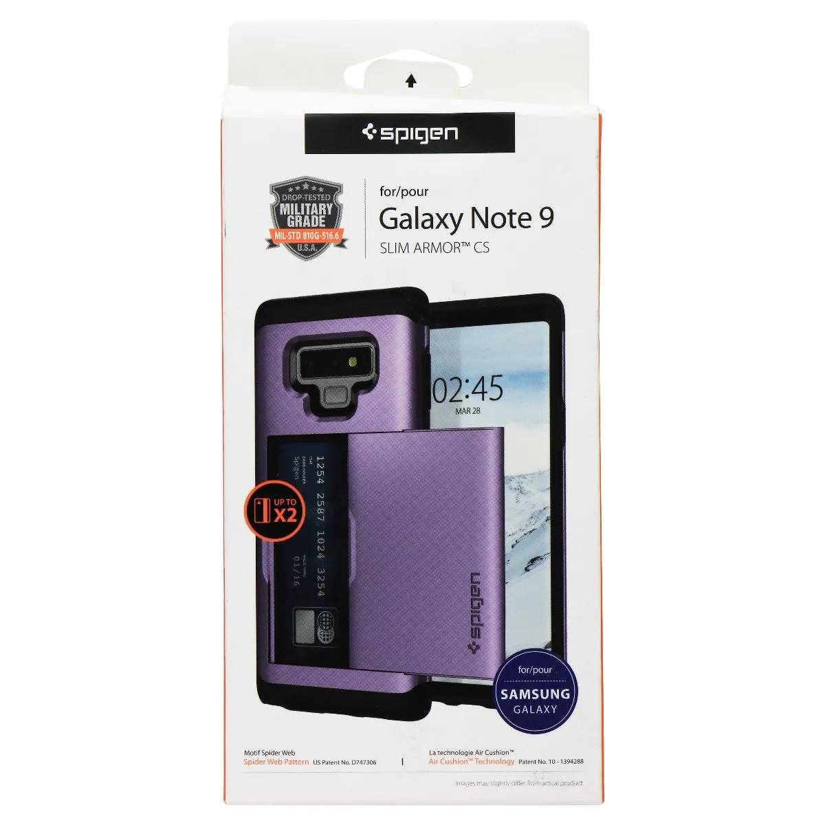 Spigen Slim Armor CS Series Dual Layer Case for Samsung Galaxy Note9 - Lavender