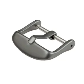 Stainless Steel Buckle - Matte Gunmetal PVD Add-On