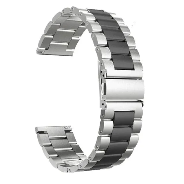 Stainless Steel Link Watch Strap Compatible with the Garmin Venu 2 Plus