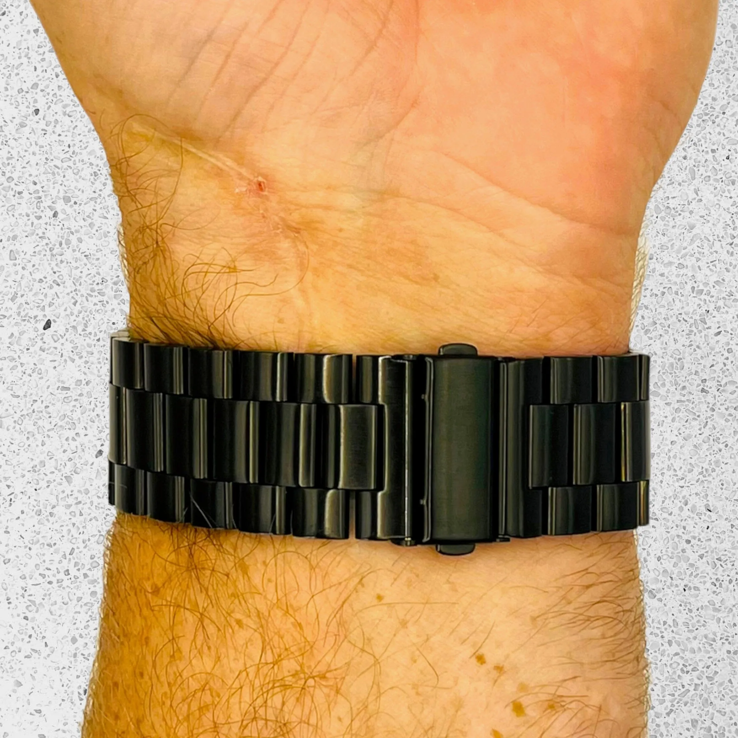 Stainless Steel Link Watch Strap Compatible with the Garmin Venu 2 Plus