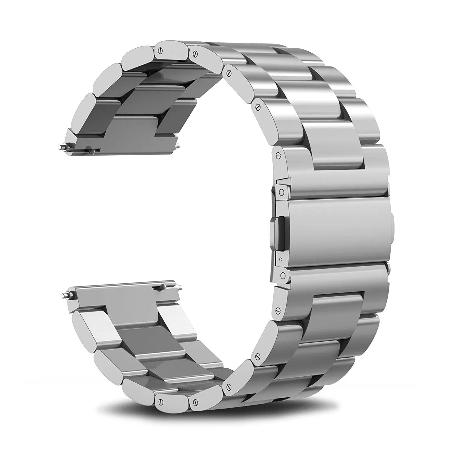 Stainless Steel Link Watch Strap Compatible with the Oppo Watch 3