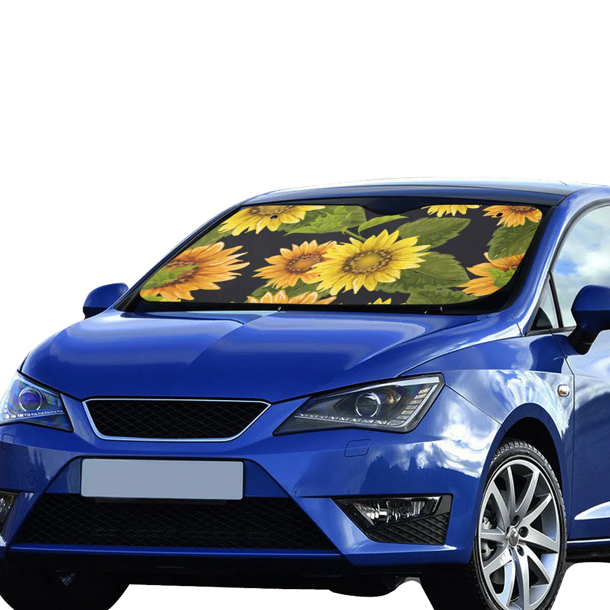 Sunflower Car Accessories Auto Windshield Sun Shade Protector Window Visor Screen Decor 55" x 29.53"