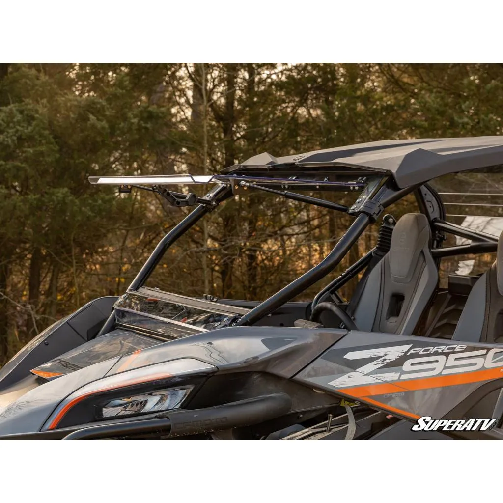 SuperATV CF-Moto ZForce 950 Scratch-Resistant Flip Windshield