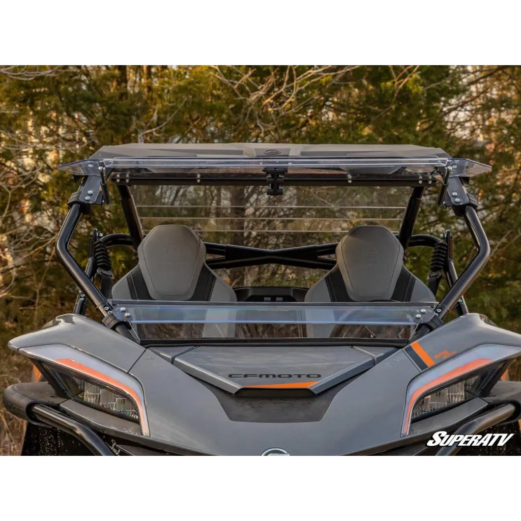 SuperATV CF-Moto ZForce 950 Scratch-Resistant Flip Windshield