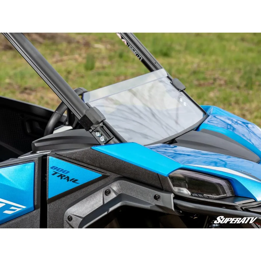 SuperATV CFMOTO ZForce 800 Trail Scratch-Resistant Half Windshield