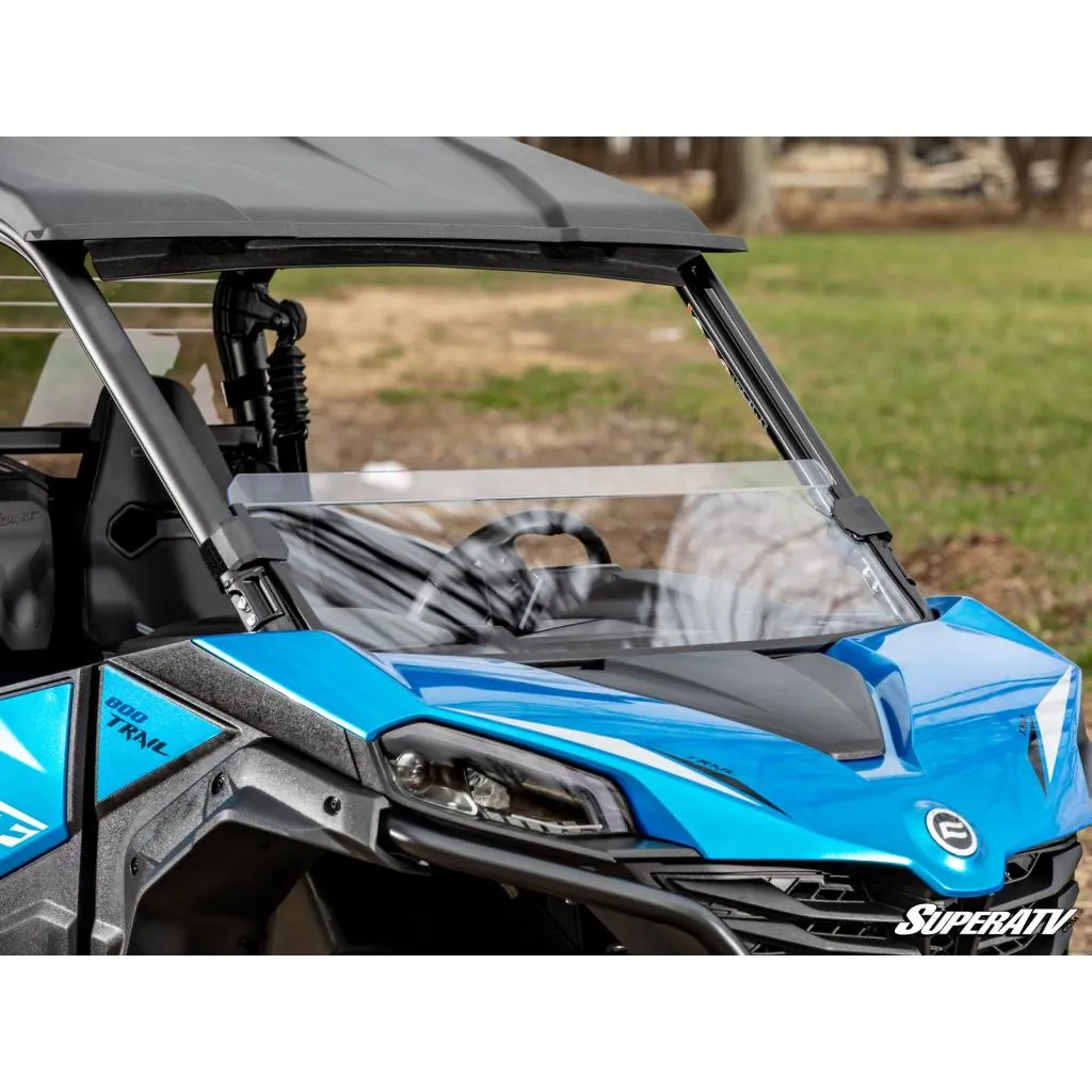 SuperATV CFMOTO ZForce 800 Trail Scratch-Resistant Half Windshield