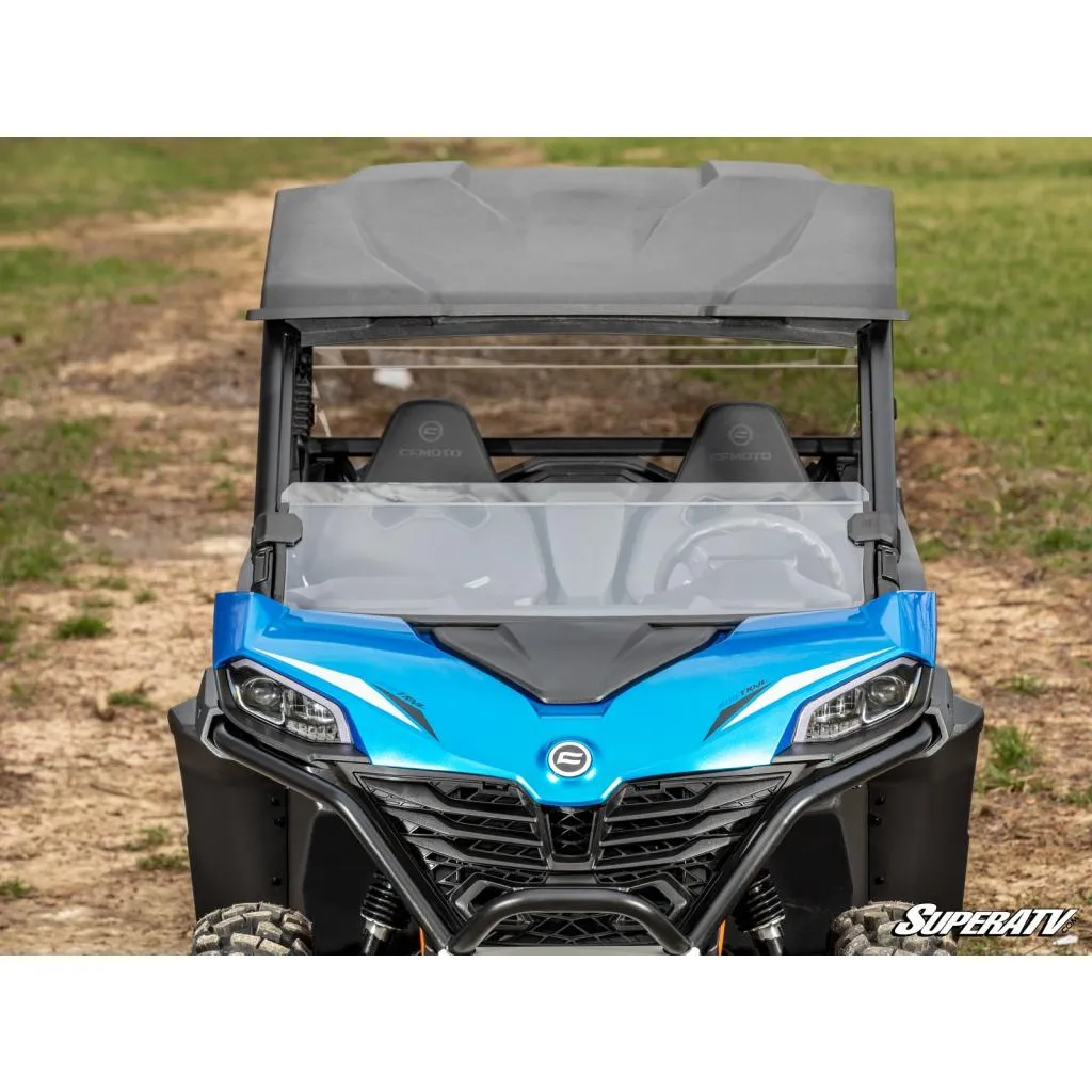 SuperATV CFMOTO ZForce 800 Trail Scratch-Resistant Half Windshield