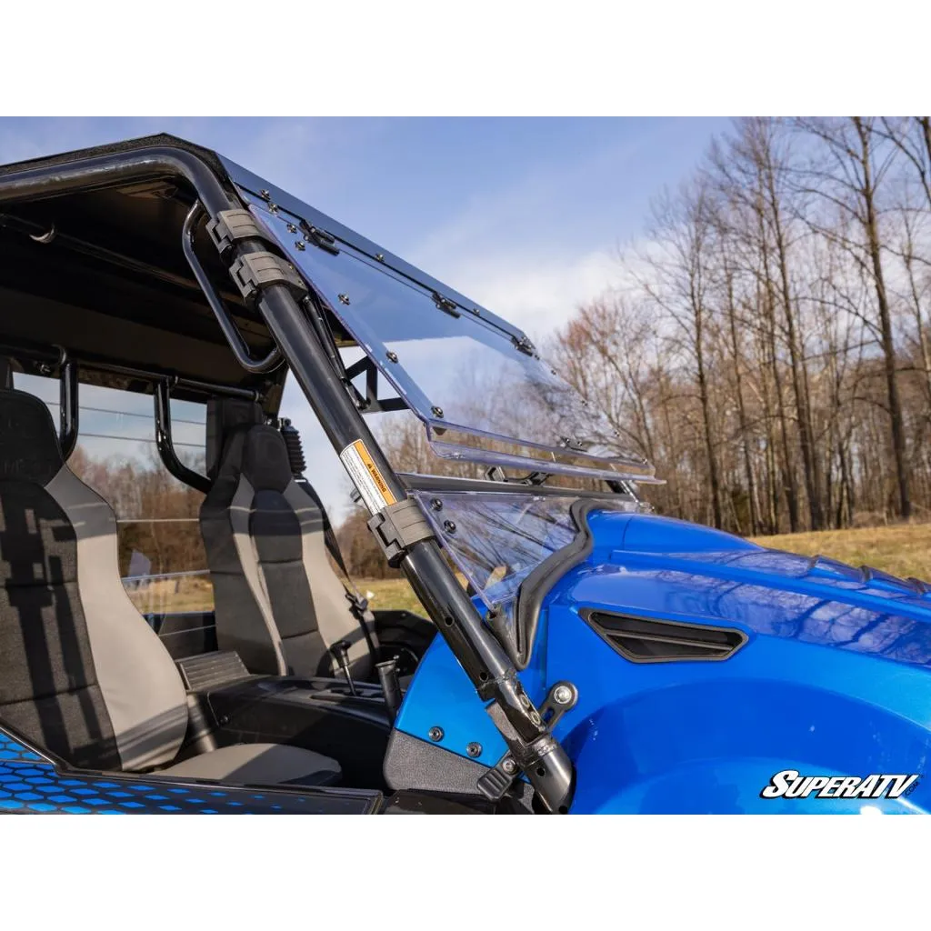 SuperATV KYMCO UXV Scratch-Resistant Flip Windshield