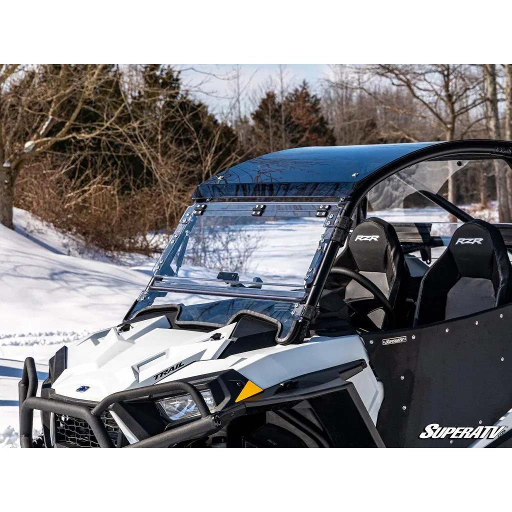 SuperATV Polaris RZR Trail 900 Scratch-Resistant Flip Windshield