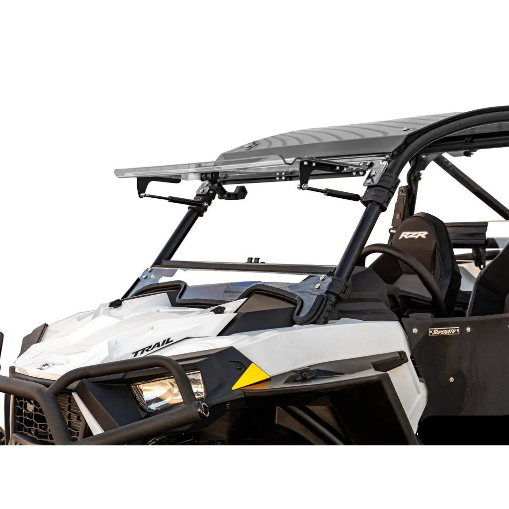 SuperATV Polaris RZR Trail 900 Scratch-Resistant Flip Windshield