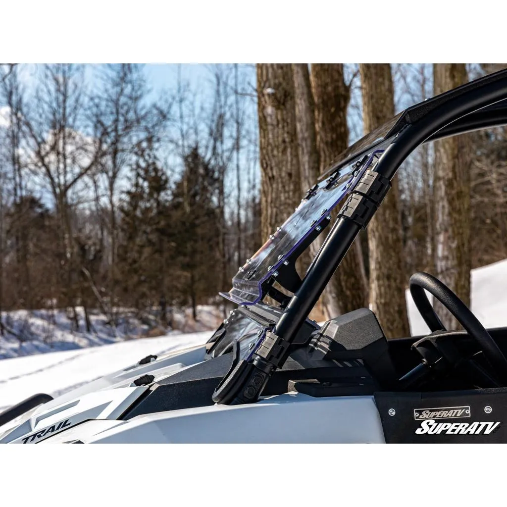 SuperATV Polaris RZR Trail 900 Scratch-Resistant Flip Windshield