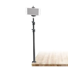 Table-Mounted Light Stand with Clamp & Phone Bracket Kit