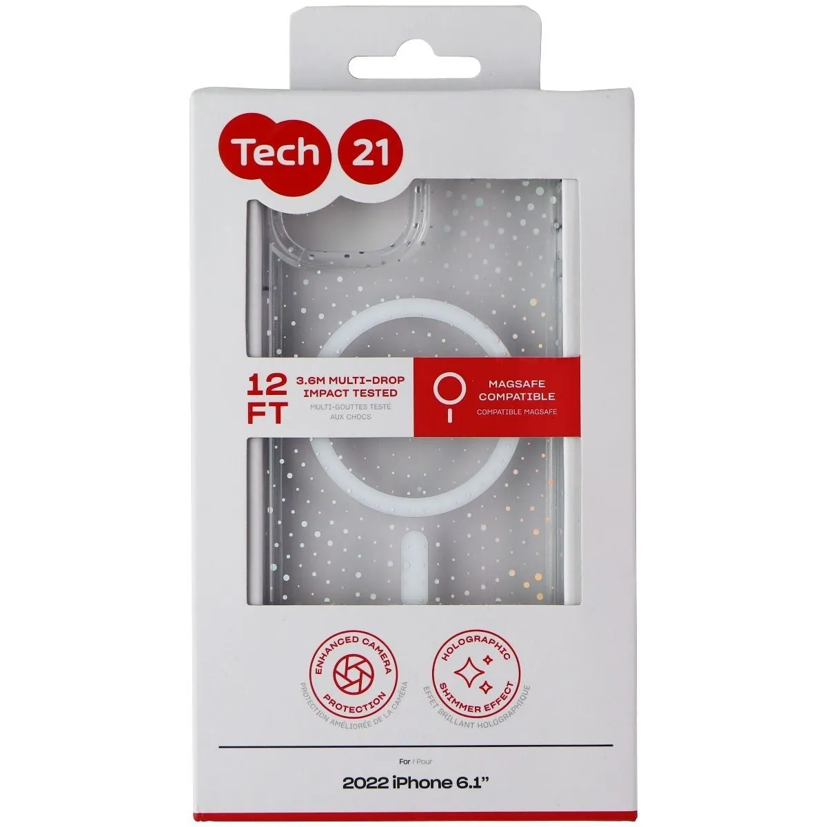 Tech21 Evo Sparkle Case for MagSafe for iPhone 14 - Radiant