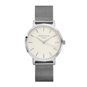 The Mercer White Silver  38mm