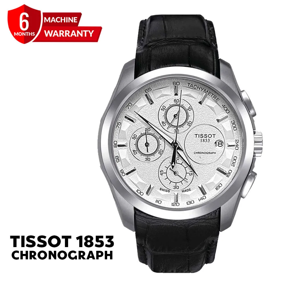 Tissot 1853 Chronograph Leather Strap Watch