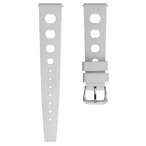 Tropical Regis FKM Rubber Watch Strap - White