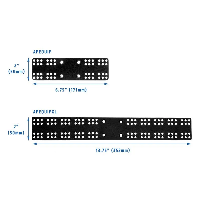 Universal Equipment Mounting Plate - 13.75" x 2"