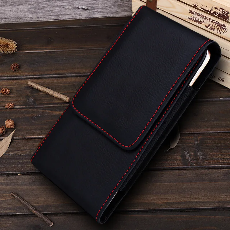 Universal Smartphone Bag Belt Clip Pouch Leather Case For redmi note 7 huawei p20 lite iPhone X 8 7 6 S Plus Xr Xs Max Capa Etui