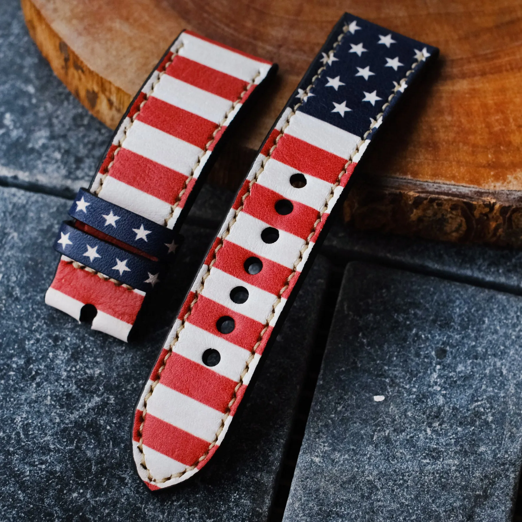 USA Flag Apple Watch Replacement Band For All Series by ruslieco