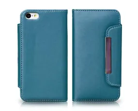 Wallet Series iPhone 5C Flip Leather Case - Green