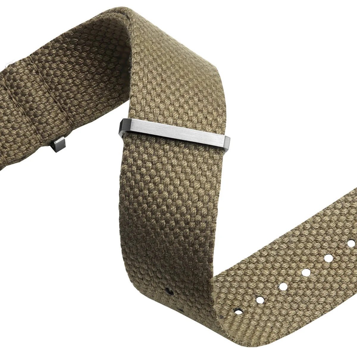 WatchGecko Braemore Military Canvas Watch Strap - Desert Sand