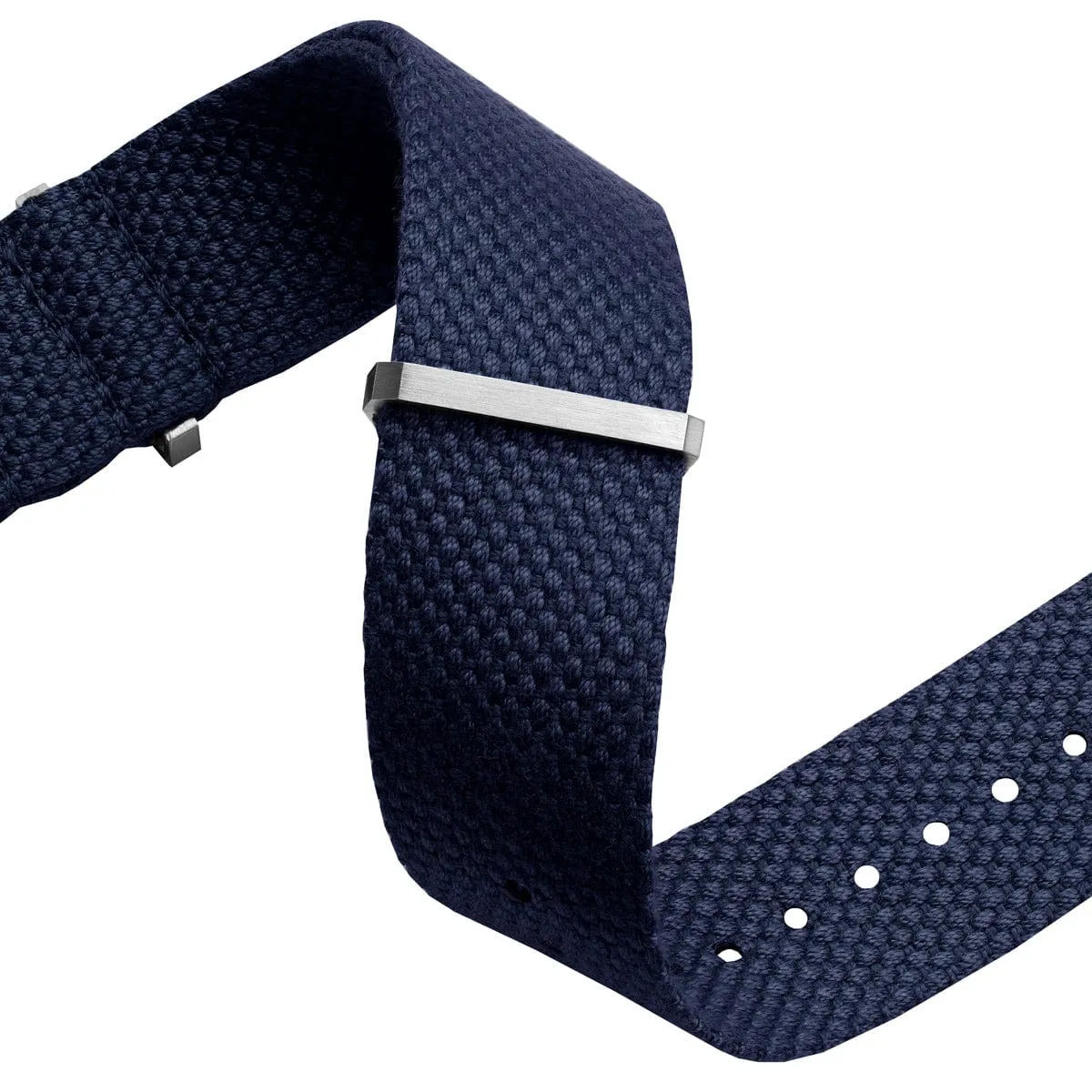 WatchGecko Braemore Military Canvas Watch Strap - Marine Blue