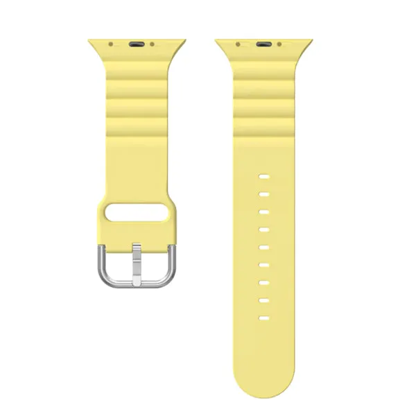 Yellow Silicone Apple Watch Band 黃色矽膠 Apple 錶帶