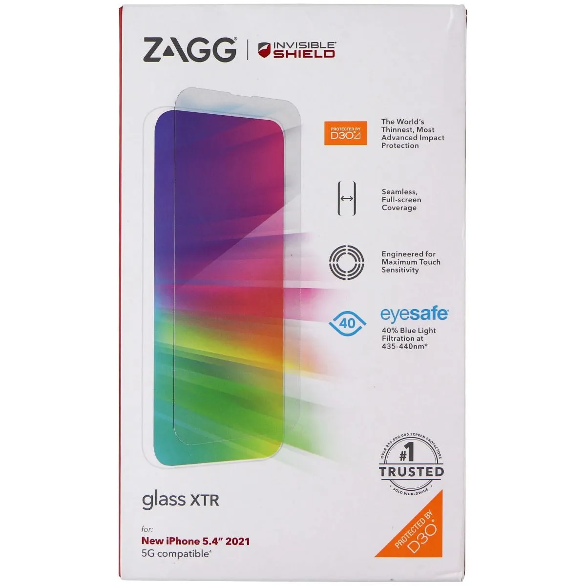 ZAGG InvisibleShield Glass XTR Screen Protector for iPhone 13 Mini - Clear