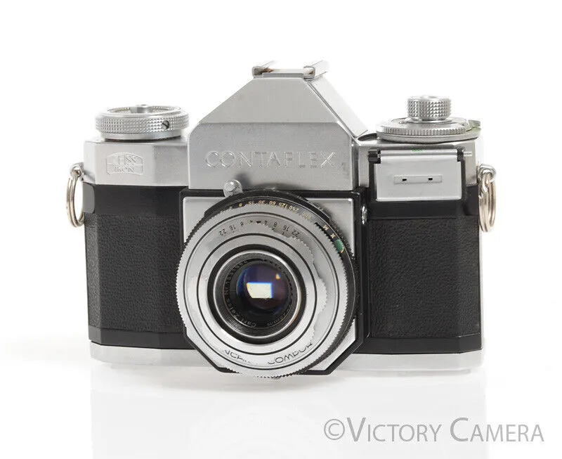 Zeiss Ikon Contaflex II Camera w/ Tessar 45mm f2.8 Lens -As-Is, Jammed-