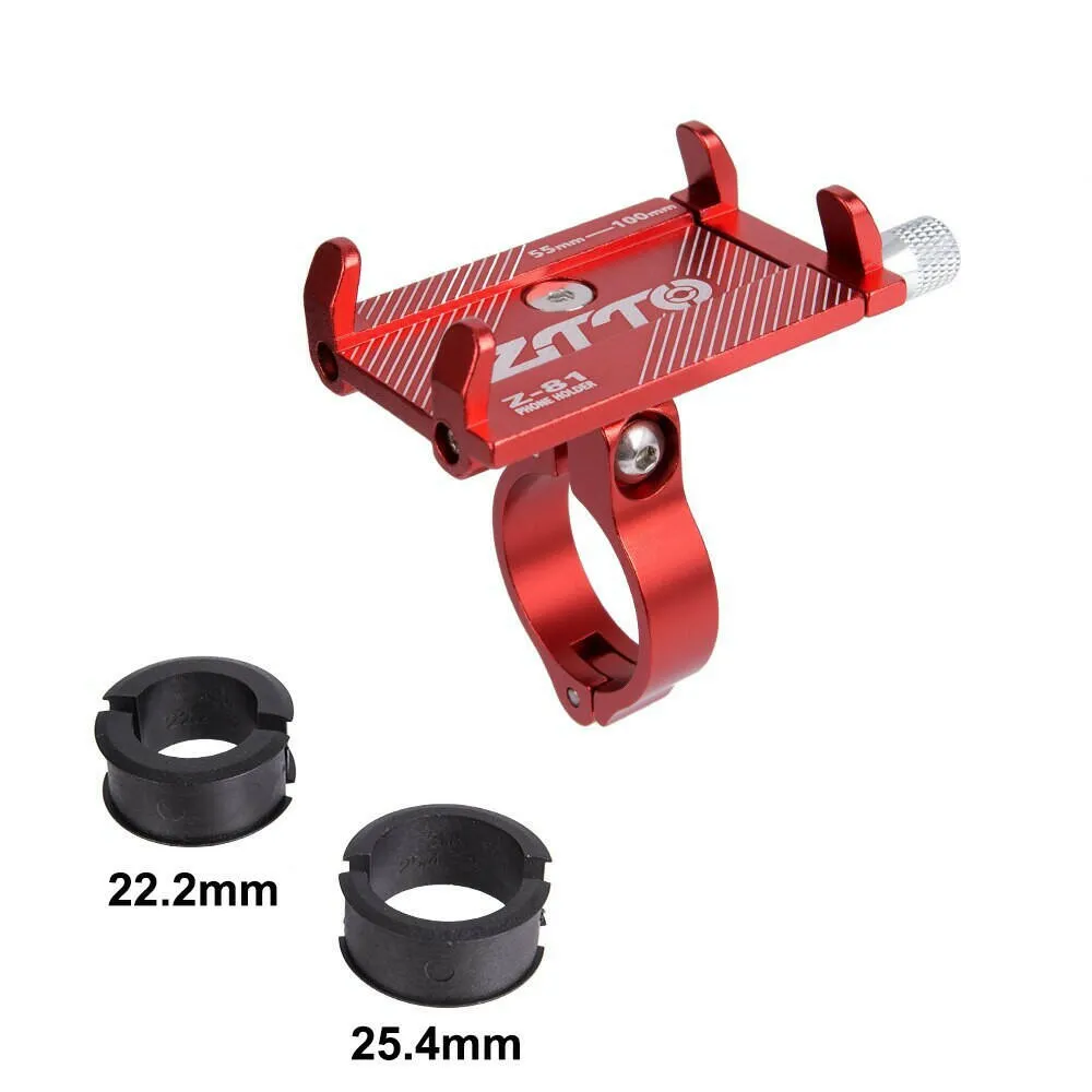 ZTTO Bicycle Phone Holder Reliable Mount Universal MTB Mobile Cell GPS Metal Motorcycle Holder on Road Bike Moto M365 Handlebar