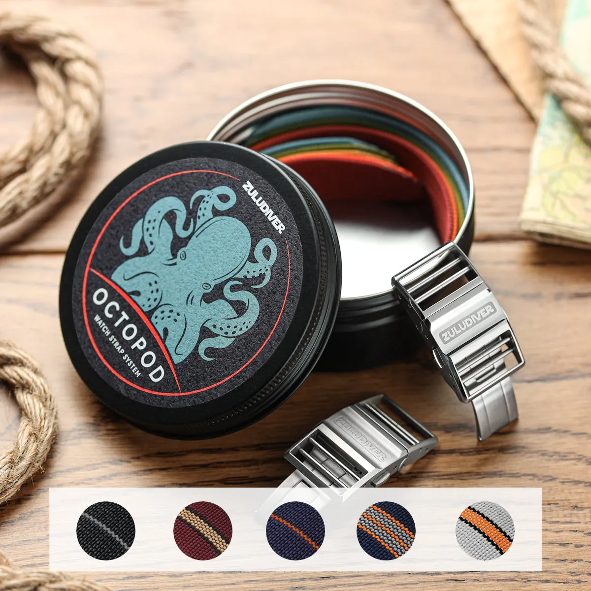 ZULUDIVER OctoPod Watch Strap Set - ARABIAN