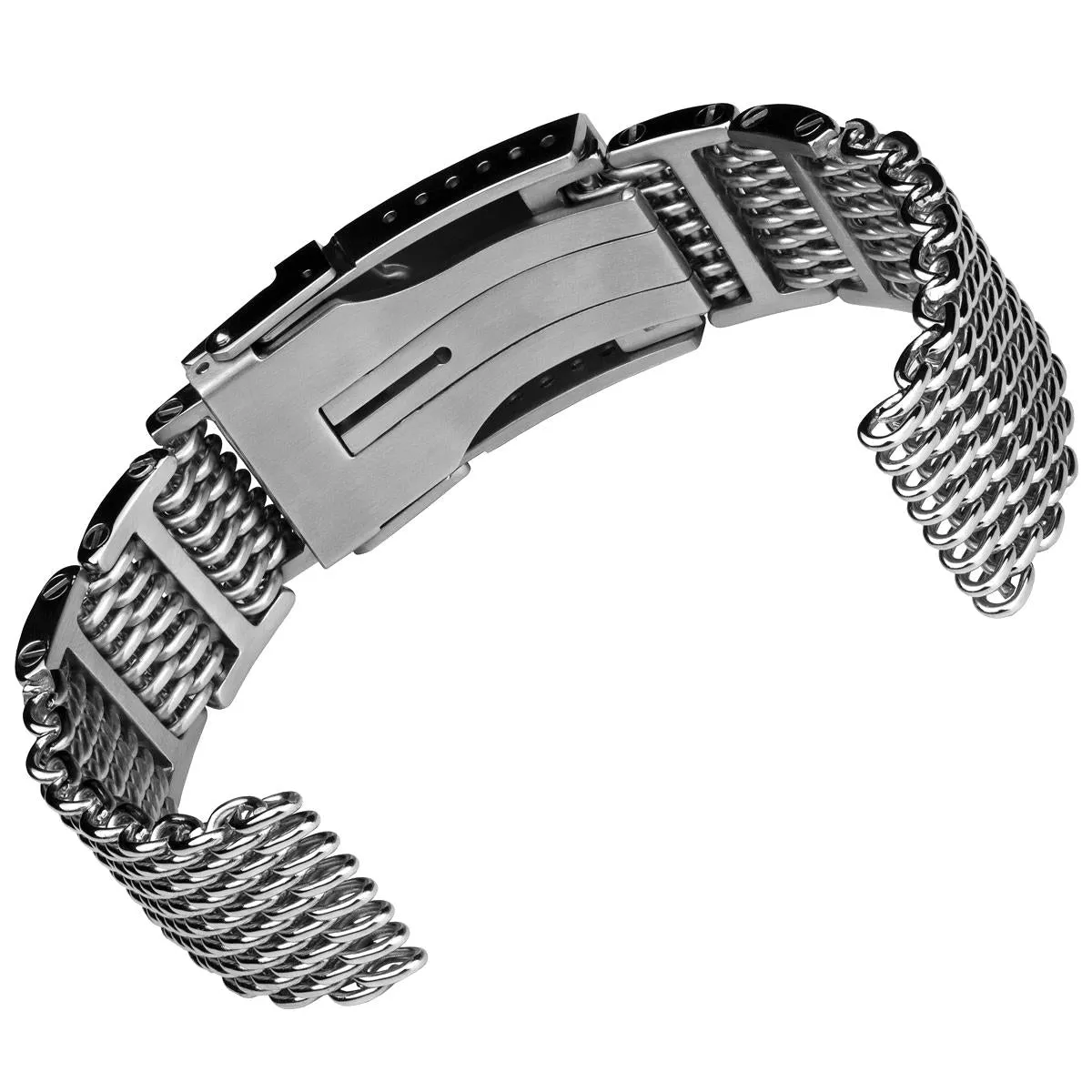 ZULUDIVER Shark Mesh Stainless Steel 20mm